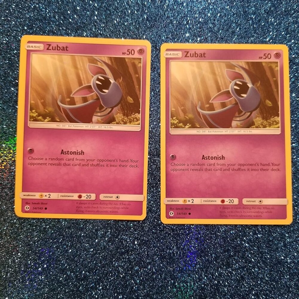 Pokemon® Card Lot 002 Cards ZUBAT Pokemon Sun & Moon (54/149)